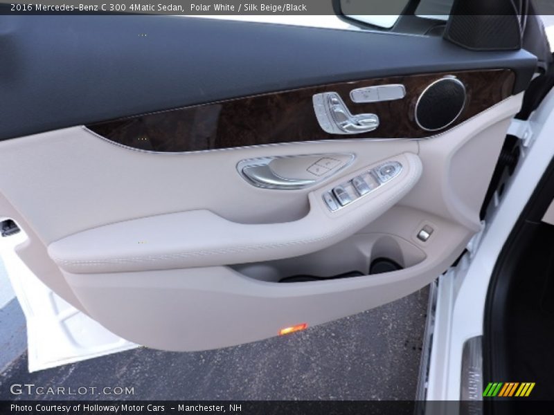 Polar White / Silk Beige/Black 2016 Mercedes-Benz C 300 4Matic Sedan