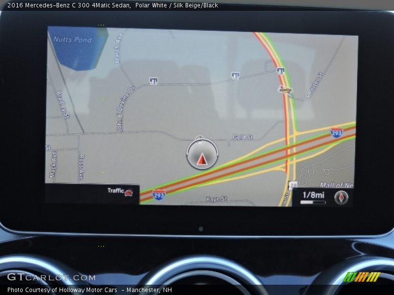 Polar White / Silk Beige/Black 2016 Mercedes-Benz C 300 4Matic Sedan