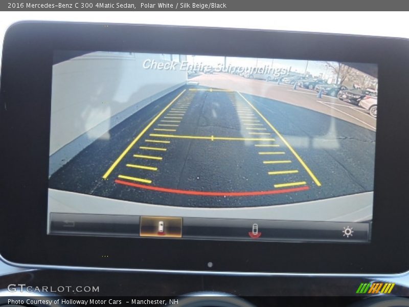 Polar White / Silk Beige/Black 2016 Mercedes-Benz C 300 4Matic Sedan