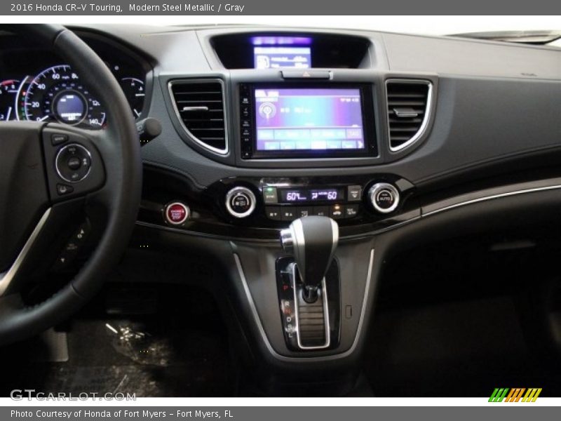 Modern Steel Metallic / Gray 2016 Honda CR-V Touring