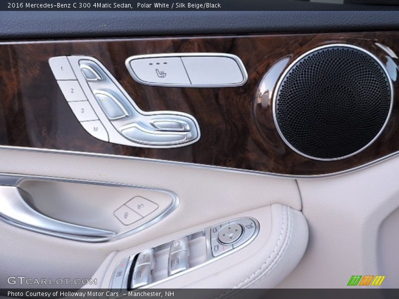 Polar White / Silk Beige/Black 2016 Mercedes-Benz C 300 4Matic Sedan