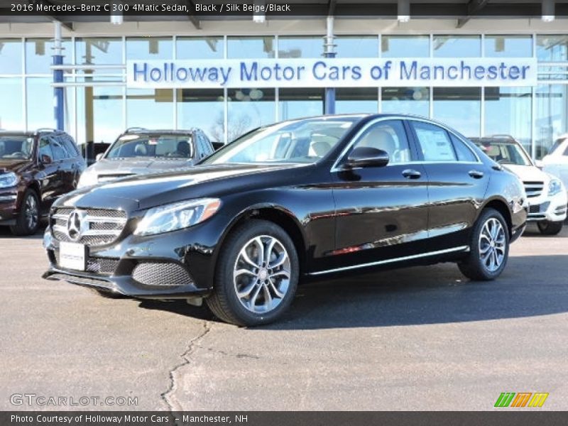 Black / Silk Beige/Black 2016 Mercedes-Benz C 300 4Matic Sedan