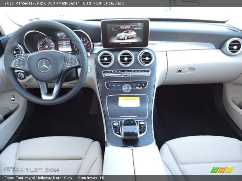 Black / Silk Beige/Black 2016 Mercedes-Benz C 300 4Matic Sedan