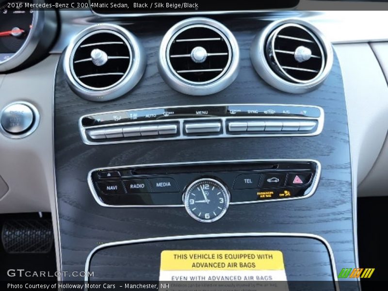 Black / Silk Beige/Black 2016 Mercedes-Benz C 300 4Matic Sedan