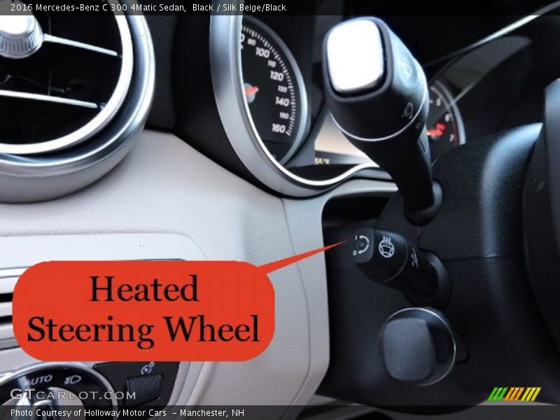 Black / Silk Beige/Black 2016 Mercedes-Benz C 300 4Matic Sedan