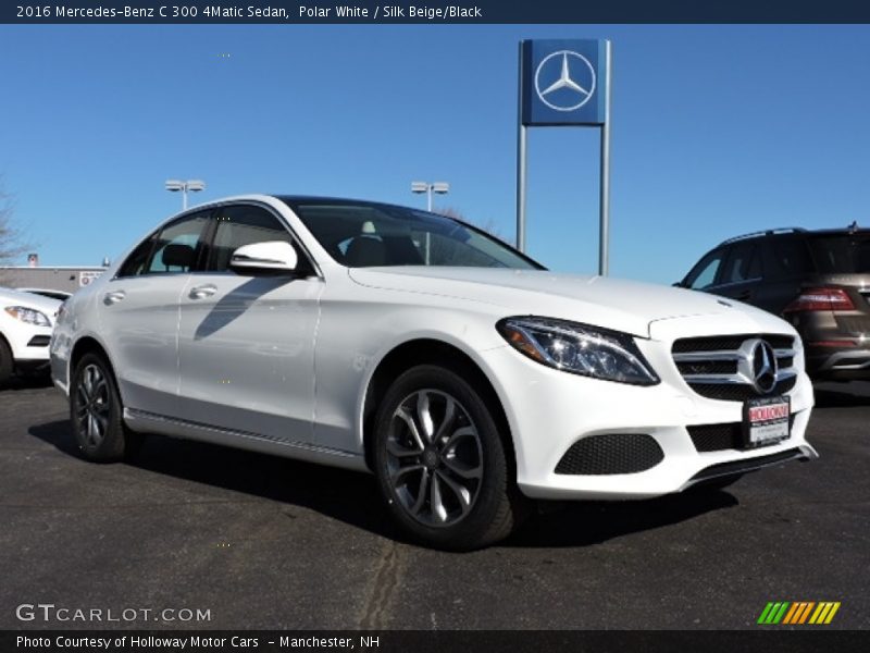 Polar White / Silk Beige/Black 2016 Mercedes-Benz C 300 4Matic Sedan