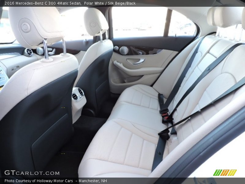 Polar White / Silk Beige/Black 2016 Mercedes-Benz C 300 4Matic Sedan