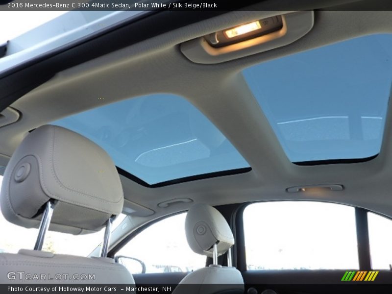 Polar White / Silk Beige/Black 2016 Mercedes-Benz C 300 4Matic Sedan