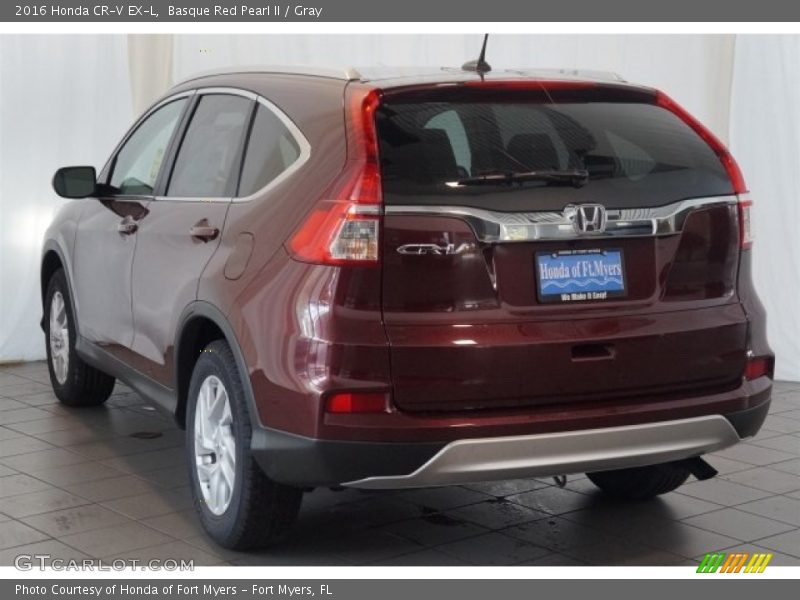 Basque Red Pearl II / Gray 2016 Honda CR-V EX-L