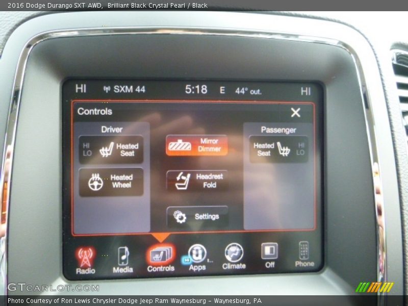 Brilliant Black Crystal Pearl / Black 2016 Dodge Durango SXT AWD