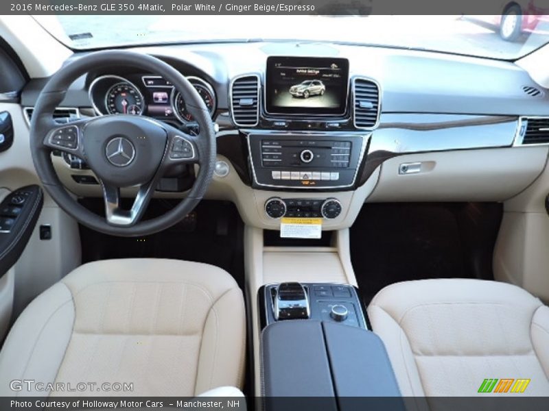 Polar White / Ginger Beige/Espresso 2016 Mercedes-Benz GLE 350 4Matic