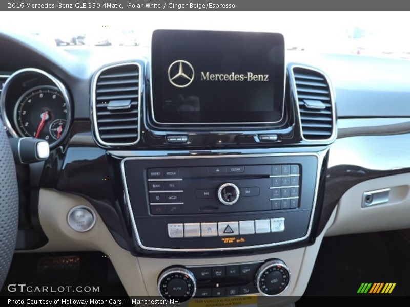 Polar White / Ginger Beige/Espresso 2016 Mercedes-Benz GLE 350 4Matic