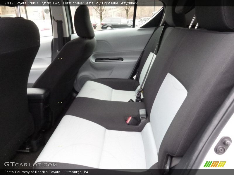 Classic Silver Metallic / Light Blue Gray/Black 2012 Toyota Prius c Hybrid Two