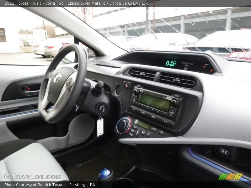 Classic Silver Metallic / Light Blue Gray/Black 2012 Toyota Prius c Hybrid Two
