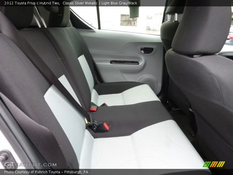 Classic Silver Metallic / Light Blue Gray/Black 2012 Toyota Prius c Hybrid Two