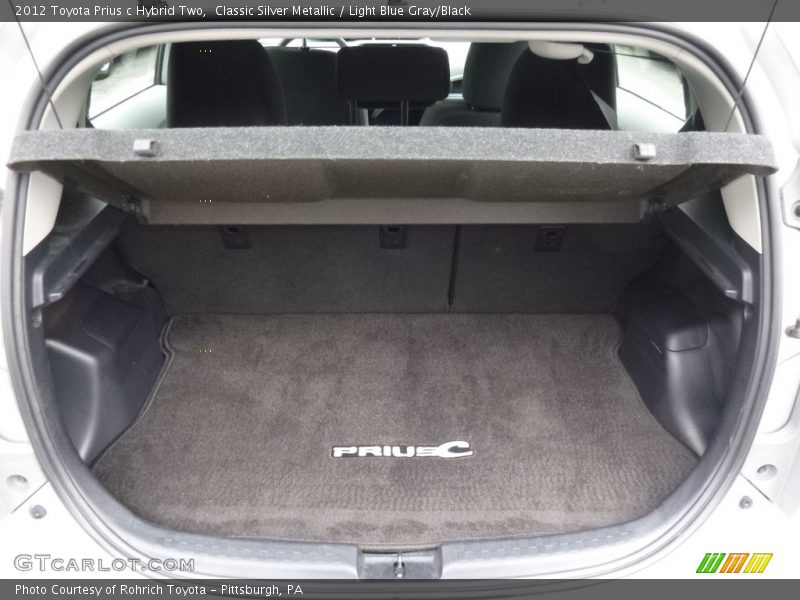 Classic Silver Metallic / Light Blue Gray/Black 2012 Toyota Prius c Hybrid Two