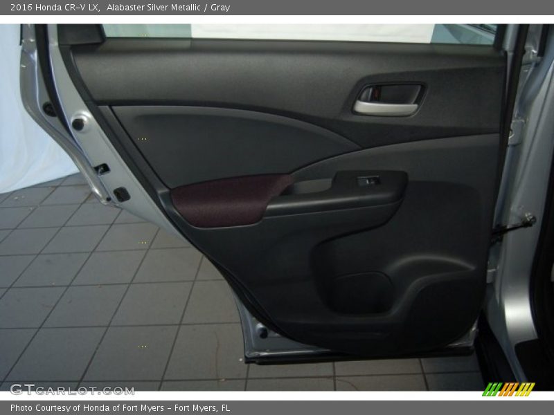 Alabaster Silver Metallic / Gray 2016 Honda CR-V LX