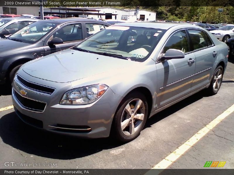 Golden Pewter Metallic / Titanium 2009 Chevrolet Malibu LT Sedan