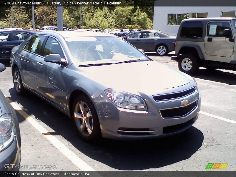 Golden Pewter Metallic / Titanium 2009 Chevrolet Malibu LT Sedan