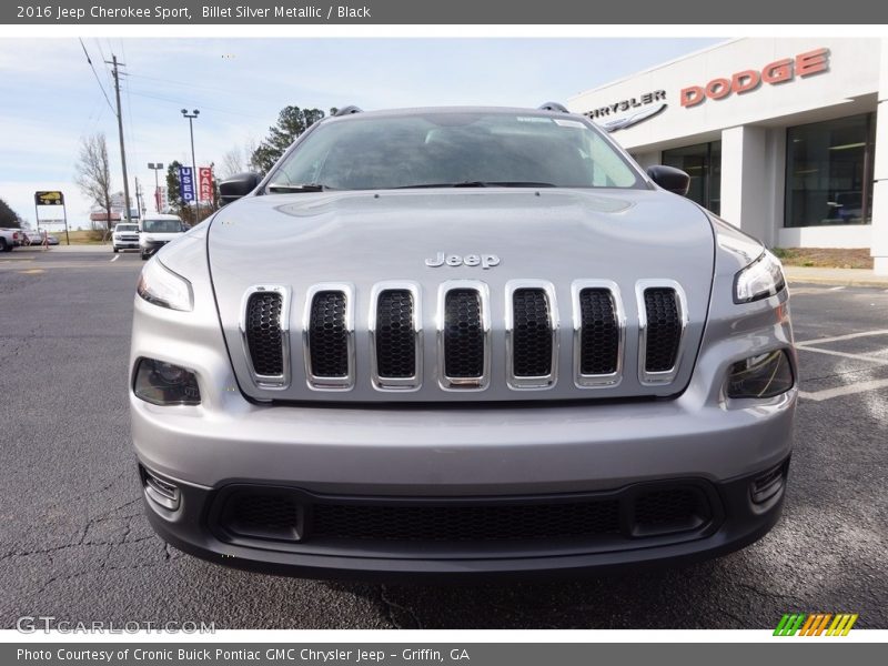 Billet Silver Metallic / Black 2016 Jeep Cherokee Sport
