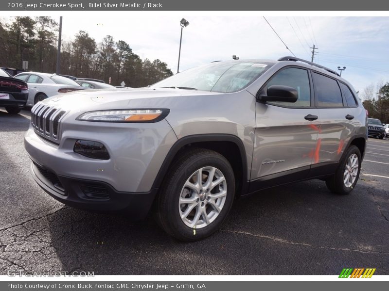 Billet Silver Metallic / Black 2016 Jeep Cherokee Sport