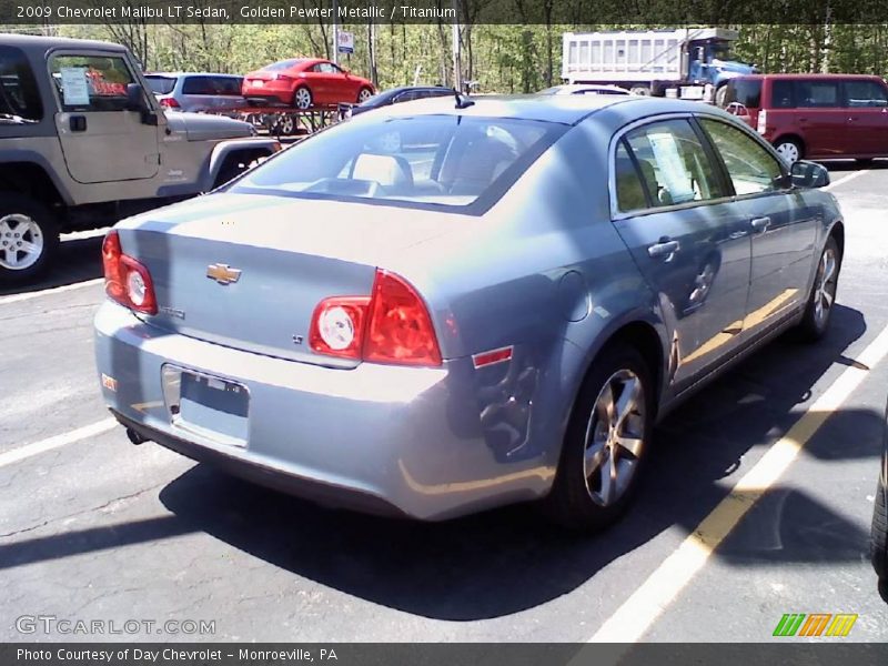 Golden Pewter Metallic / Titanium 2009 Chevrolet Malibu LT Sedan