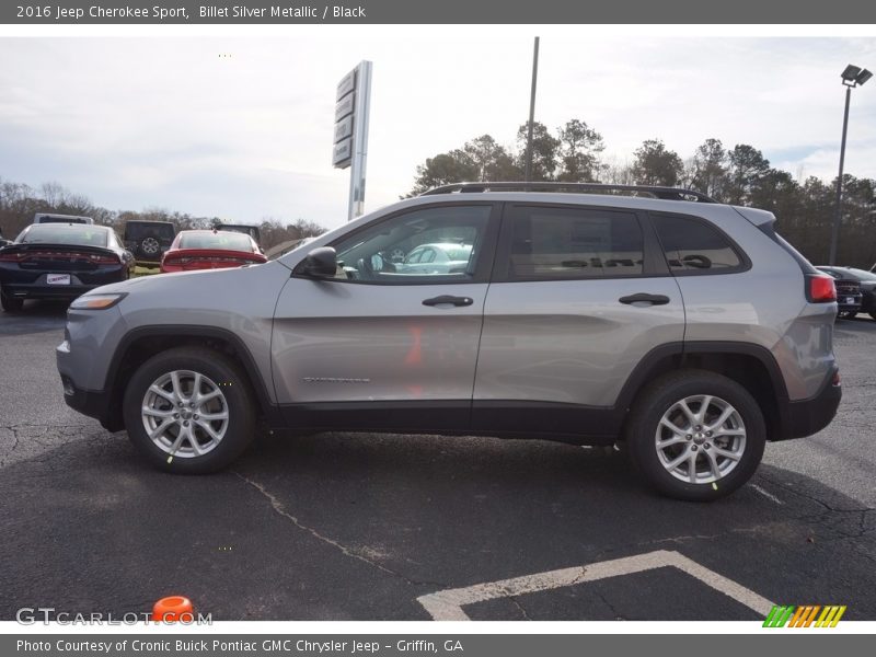 Billet Silver Metallic / Black 2016 Jeep Cherokee Sport
