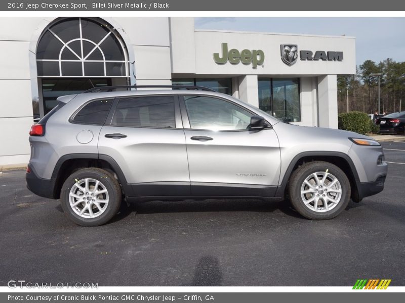 Billet Silver Metallic / Black 2016 Jeep Cherokee Sport