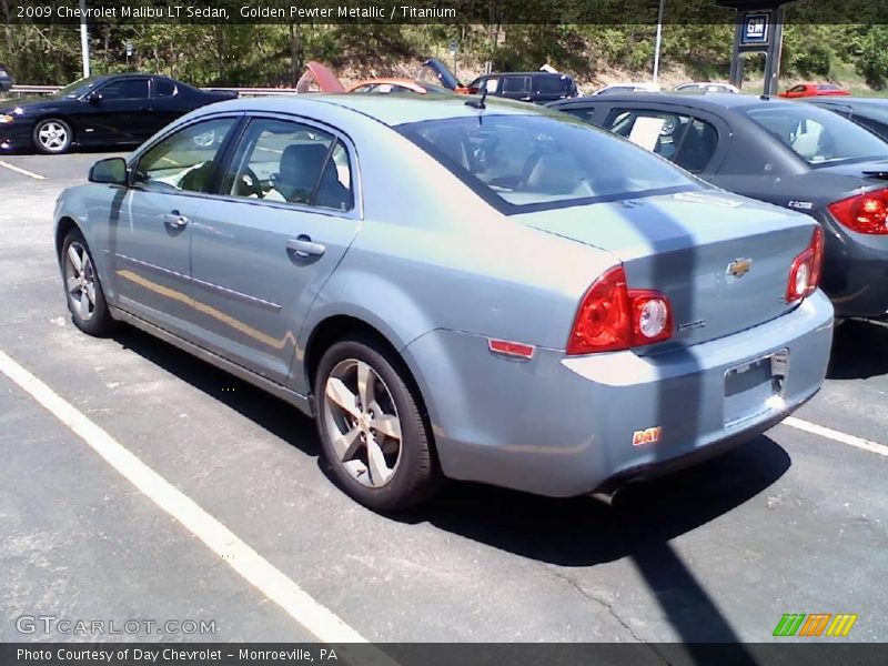 Golden Pewter Metallic / Titanium 2009 Chevrolet Malibu LT Sedan