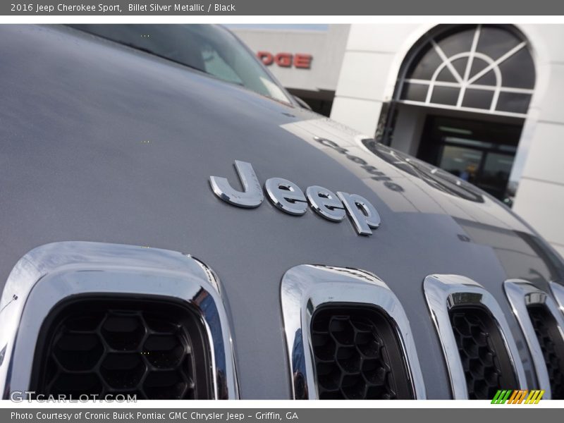 Billet Silver Metallic / Black 2016 Jeep Cherokee Sport