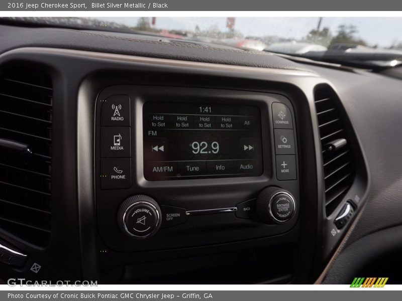 Billet Silver Metallic / Black 2016 Jeep Cherokee Sport