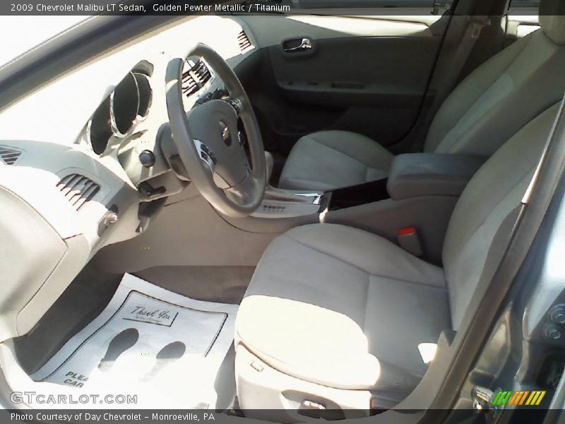 Golden Pewter Metallic / Titanium 2009 Chevrolet Malibu LT Sedan