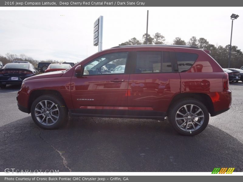 Deep Cherry Red Crystal Pearl / Dark Slate Gray 2016 Jeep Compass Latitude