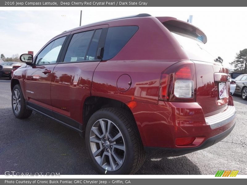 Deep Cherry Red Crystal Pearl / Dark Slate Gray 2016 Jeep Compass Latitude