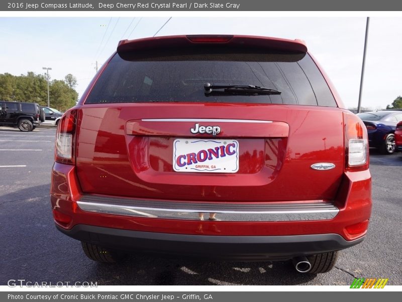 Deep Cherry Red Crystal Pearl / Dark Slate Gray 2016 Jeep Compass Latitude
