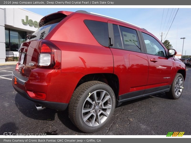 Deep Cherry Red Crystal Pearl / Dark Slate Gray 2016 Jeep Compass Latitude