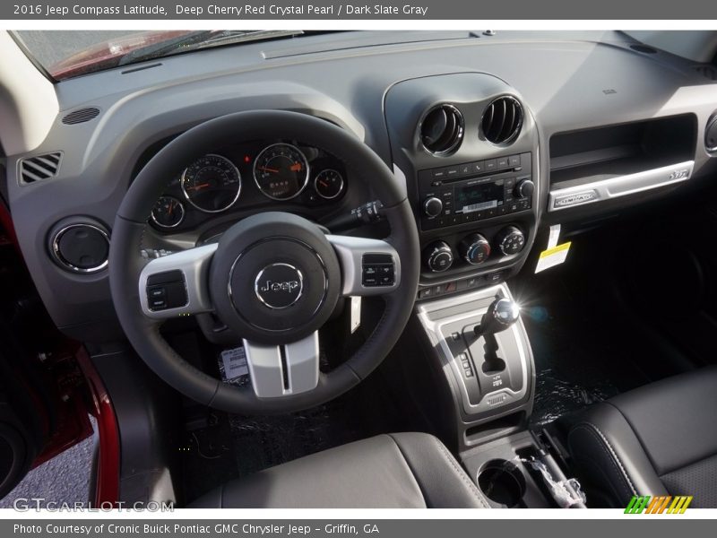 Deep Cherry Red Crystal Pearl / Dark Slate Gray 2016 Jeep Compass Latitude
