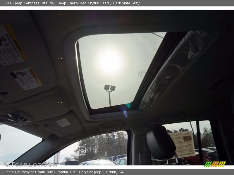 Deep Cherry Red Crystal Pearl / Dark Slate Gray 2016 Jeep Compass Latitude