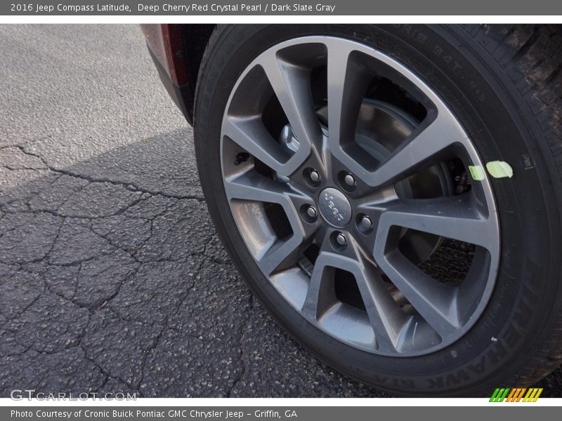 Deep Cherry Red Crystal Pearl / Dark Slate Gray 2016 Jeep Compass Latitude