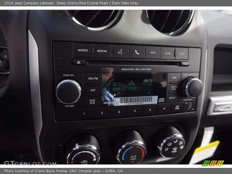 Deep Cherry Red Crystal Pearl / Dark Slate Gray 2016 Jeep Compass Latitude