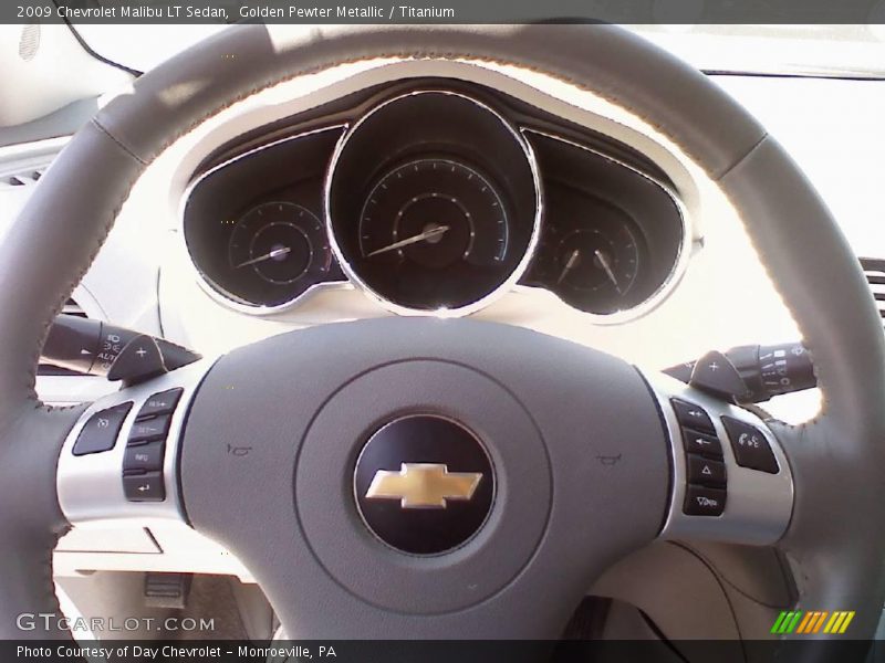 Golden Pewter Metallic / Titanium 2009 Chevrolet Malibu LT Sedan