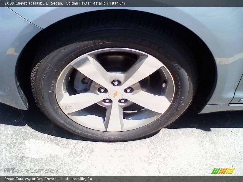 Golden Pewter Metallic / Titanium 2009 Chevrolet Malibu LT Sedan