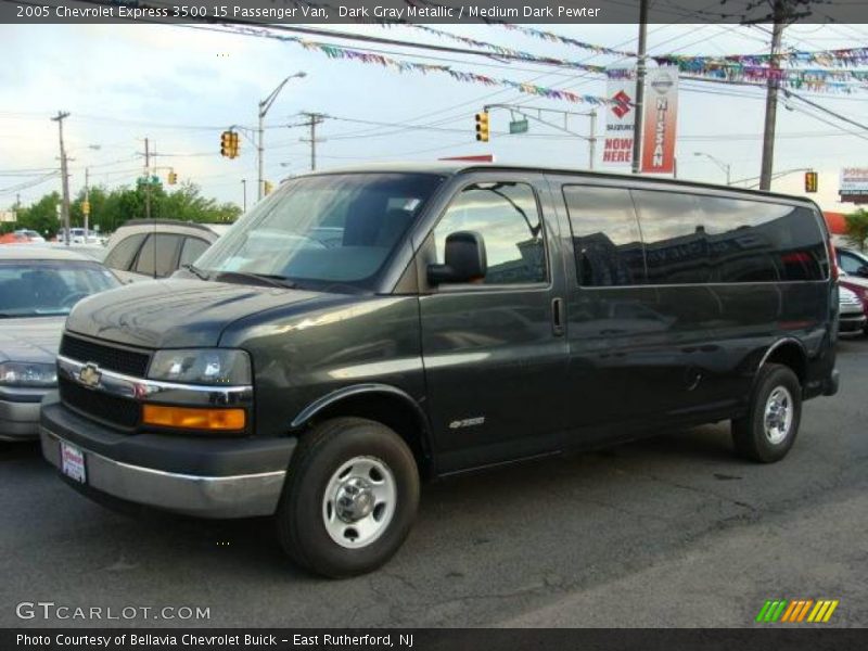 Dark Gray Metallic / Medium Dark Pewter 2005 Chevrolet Express 3500 15 Passenger Van