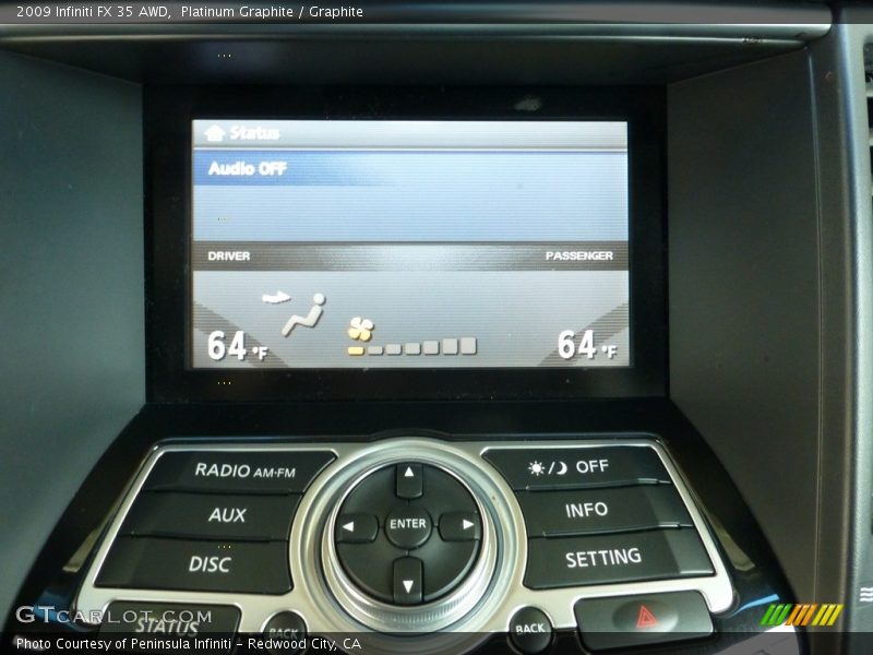 Platinum Graphite / Graphite 2009 Infiniti FX 35 AWD