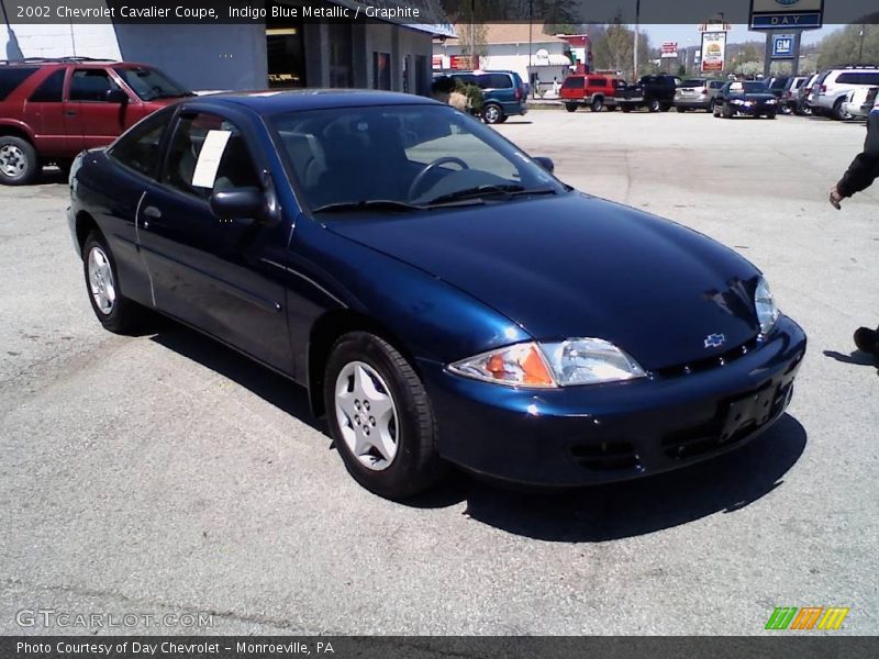 Indigo Blue Metallic / Graphite 2002 Chevrolet Cavalier Coupe