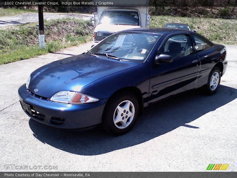 Indigo Blue Metallic / Graphite 2002 Chevrolet Cavalier Coupe