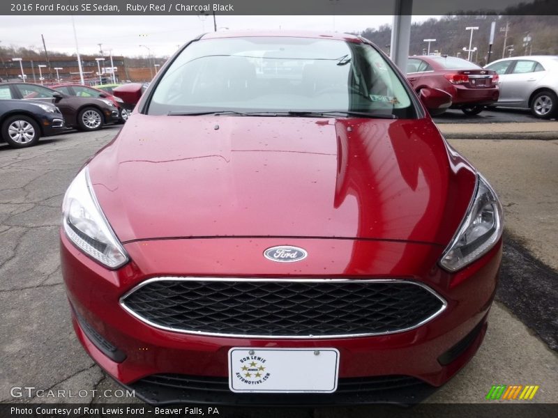 Ruby Red / Charcoal Black 2016 Ford Focus SE Sedan