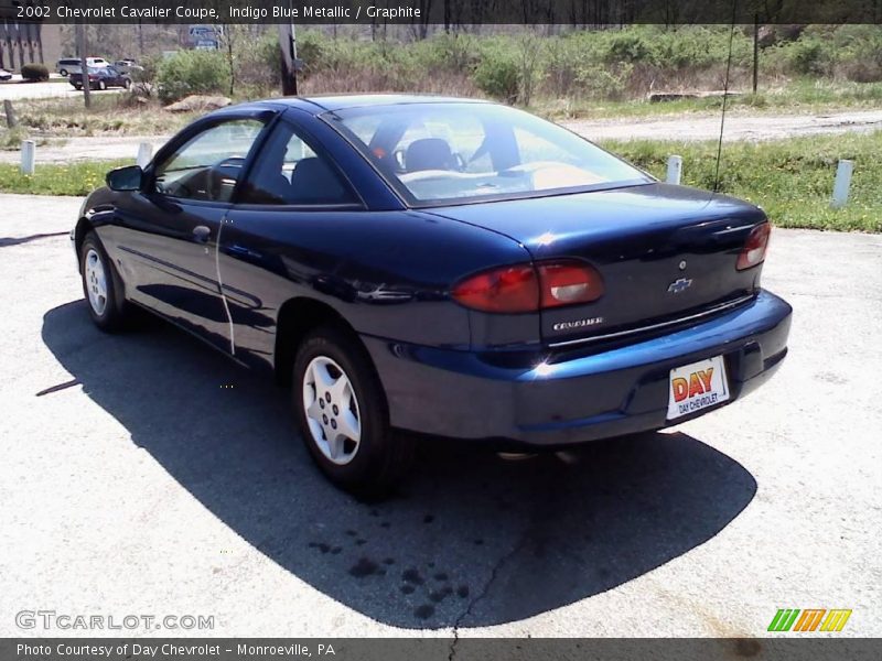 Indigo Blue Metallic / Graphite 2002 Chevrolet Cavalier Coupe