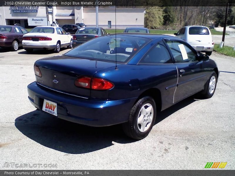 Indigo Blue Metallic / Graphite 2002 Chevrolet Cavalier Coupe