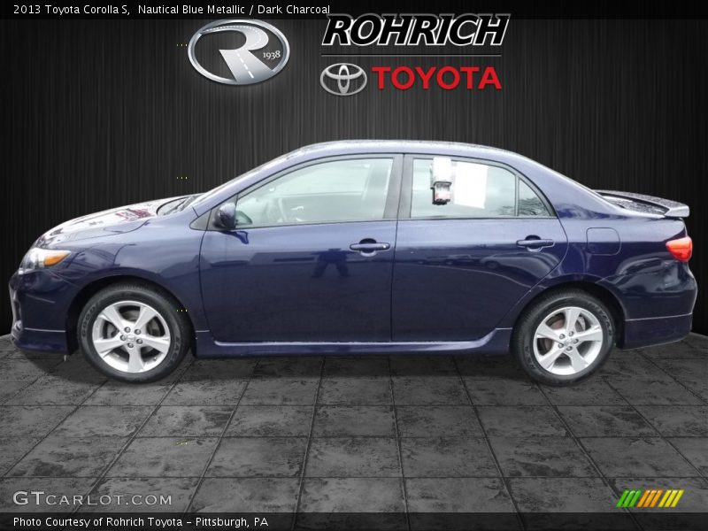 Nautical Blue Metallic / Dark Charcoal 2013 Toyota Corolla S